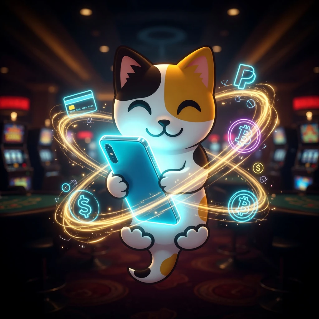 hero background dramatic casino atmosphere with neon lights and playing cards, dark cinematic tone